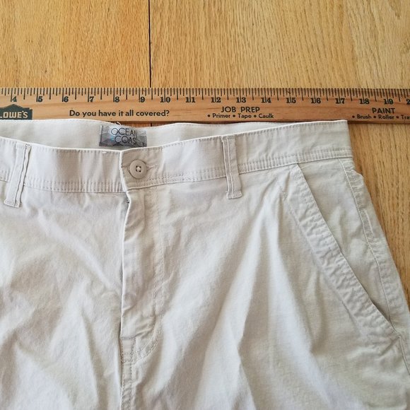 OCEAN + COAST SHORTS MENS 34 CHINO FISHING PERFORMANCE STRETCH RIPSTOP - Picture 4 of 9